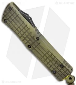 Microtech Combat Troodon D/E OTF Frag Off Series Green (4" Serr) 142-DR12 -Microtech Shop Microtech Combat Troodon DE OTF Frag Off Series Green Serr BHQ 134788 jr spine