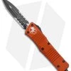 Microtech Combat Troodon D/E OTF Auto Knife Orange (3.8" Black Serr) 142-2OR -Microtech Shop Microtech Combat Troodon DE OTF Orange Black Serr 142 2OR BHQ 95398 jr