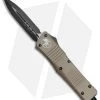 Microtech Combat Troodon D/E OTF Automatic Knife Tan (3.8" Black) 142-1TA -Microtech Shop Microtech Combat Troodon DE Tan Blk 142 1TA BHQ 26442 jr 1 2