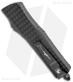 Microtech Signature Series Combat Troodon Delta D/E OTF Auto Knife (3.4" Fluted) -Microtech Shop Microtech Combat Troodon Delta DE Auto Black Frag DLC BHQ 118022 jr side