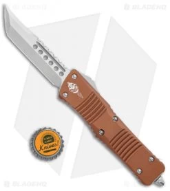 Microtech Signature Series Combat Troodon Hellhound OTF Auto Knife Tan (3.8" SW) -Microtech Shop Microtech Combat Troodon Hellhound SW 219 10TAS BHQ 111393 jr bottlecap