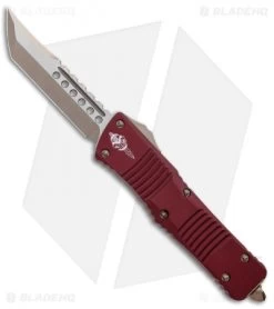 Microtech Signature Series Combat Troodon Hellhound Knife Merlot (3.8" Brnz)