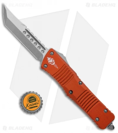 Microtech Combat Troodon Hellhound Tanto OTF Knife Orange (3.8" SW) 219-10OR 6 Microtech Combat Troodon Hellhound Tanto OTF Knife Orange (3.8" SW) 219-10OR - Image 4