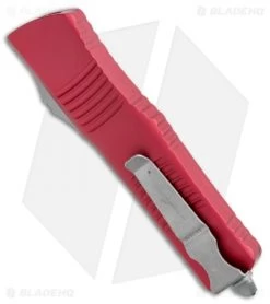 Microtech Signature Series Combat Troodon Hellhound Tanto OTF Knife (3.8" Apoc) -Microtech Shop Microtech Combat Troodon Hellhound Tanto OTF Red Apocalyptic 219 10APRDS BHQ 112484 jr side