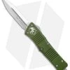 Microtech Combat Troodon OTF D/E Knife OD Green (3.8" Satin Full Serr) 142-6OD -Microtech Shop Microtech Combat Troodon OTF DE Auto OD Green Satin Full Serr 142 6OD BHQ 50395 jr