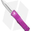Microtech Combat Troodon OTF Knife D/E Dagger Violet (3.8" Stonewash Serr)