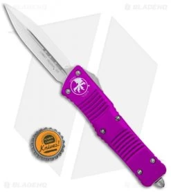 Microtech Combat Troodon D/E OTF Automatic Knife Violet (3.8" Stonewash) -Microtech Shop Microtech Combat Troodon OTF Dagger Violet SW 142 10VI BHQ 98055 jr bottlecap