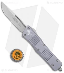 Microtech Combat Troodon S/E OTF Automatic Knife Gray (3.8" Stonewash) -Microtech Shop Microtech Combat Troodon S E OTF Automatic Knife Gray 3.8in Stonewash 143 10GY BHQ 98102 Bottlecap 1