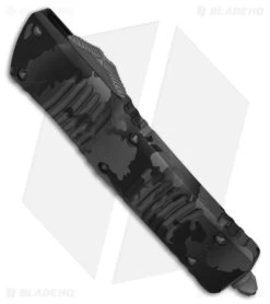 Microtech Combat Troodon S/E OTF Auto Knife Urban Camo (3.8" Urban Camo Serr) -Microtech Shop Microtech Combat Troodon SE OTF AK Urban Camo Serr 3in BHQ 179337 td spine