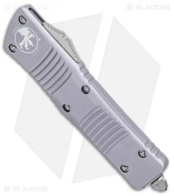 Microtech Combat Troodon S/E OTF Automatic Knife Gray (3.8" Stonewash) -Microtech Shop Microtech Combat Troodon SE OTF Auto Gray Satin 143 10GY BHQ 98102 jr spine