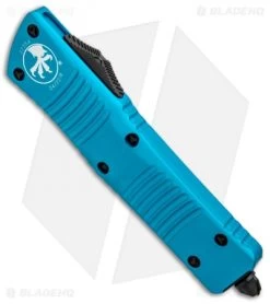 Microtech Combat Troodon S/E OTF Automatic Knife Turquoise (3.8" Black) 7 Microtech Combat Troodon S/E OTF Automatic Knife Turquoise (3.8" Black) -Microtech Shop Microtech Combat Troodon SE OTF Auto Turquoise Black 143 1TQ BHQ 97174 jr spine