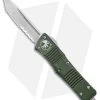 Microtech Combat Troodon T/E Automatic OTF Knife OD Green (3.8" Satin Serr) -Microtech Shop Microtech Combat Troodon TE OD Green Satin Serr 144 5OD BHQ 98247 jr 1