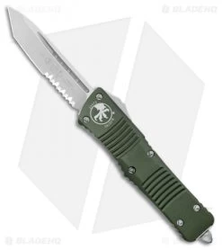 Microtech Combat Troodon T/E Automatic OTF Knife OD Green (3.8" Satin Serr)