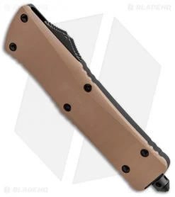 Microtech Combat Troodon T/E OTF Automatic Knife Tan G-10 (3.8" Black) -Microtech Shop Microtech Combat Troodon TE OTF Auto Tan G 10 Black 144 1GTTA BHQ 91963 jr spine