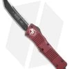 Microtech Combat Troodon Tanto OTF Automatic Knife Merlot Red (3.8" Black) -Microtech Shop Microtech Combat Troodon Tanto OTF Automatic Knife Merlot 3.8in Black 144 1MR BHQ 115737 LS