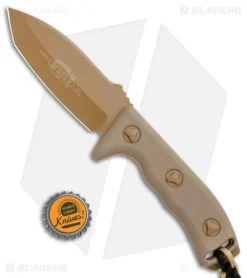 Microtech Currahee Tanto Knife Fixed Blade (4.5" Tan Plain) 103-1TA -Microtech Shop Microtech Currahee Tanto Tan Plain 103 1TA BHQ 15469 jr bottlecap