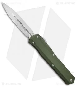 Microtech Cypher D/E OTF Automatic Knife Smooth OD Green (4" Stonewash)