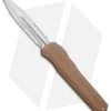 Microtech Cypher D/E OTF Automatic Knife Smooth Tan (4" Stonewash Serr)