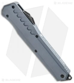Microtech Cypher MK7 D/E OTF Automatic Knife Gray (4" Black) 242M-1GY -Microtech Shop Microtech Cypher MK7 DE OTF Auto Gray Black 242M 1GY BHQ 92248 jr spine