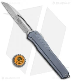 Microtech Cypher MK7 S/E OTF Automatic Knife Gray (4" Stonewash) 241M-10GY -Microtech Shop Microtech Cypher SE OTF Auto Grey SW 241M 10GY BHQ 87006 jr bottlecap