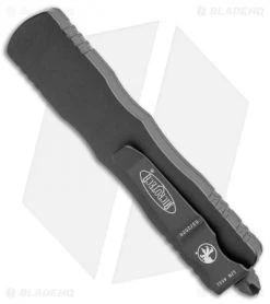 Microtech Dirac Dagger OTF Automatic Knife Black (2.88" Black) -Microtech Shop Microtech Dirac Dagger OTF Auto Black Black BHQ 112137 jr side