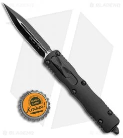 Microtech Dirac Dagger OTF Automatic Knife Black (2.88" Black) -Microtech Shop Microtech Dirac Dagger OTF Automatic Knife Black 2.88 Black BHQ 112137 LS Bottlecap