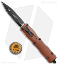 Microtech Dirac Delta OTF Automatic Knife Tan (3.75" Black) 227-1TA 9 Microtech Dirac Delta OTF Automatic Knife Tan (3.75" Black) 227-1TA -Microtech Shop Microtech Dirac Delta DE Tan Dagger Black 227 1TA BHQ 111333 jr botlecap 1