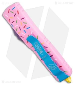 Microtech Exclusive Dessert Warrior UTX-85 D/E OTF Automatic Knife -Microtech Shop Microtech Exclusive UTX 85 Dessert Warrior Blue BHQ 174709 jr side