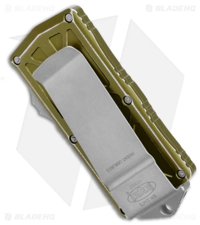 Microtech Exocet Dagger CA Legal OTF Auto Knife Distressed Green (1.9" APSW) 5 Microtech Exocet Dagger CA Legal OTF Auto Knife Distressed Green (1.9" APSW) - Image 3