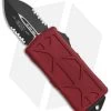Microtech Exocet Dagger CA Legal OTF Auto Knife Merlot Red (1.9" Black Serr)