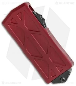 Microtech Exocet Dagger CA Legal OTF Auto Knife Merlot Red (1.9" Black Serr) -Microtech Shop Microtech Exocet Dagger CA Legal OTF Auto Merlot Black Serr 157 2MR BHQ 116137 jr spine