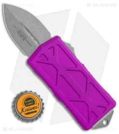 Microtech Exocet Dagger CA Legal OTF Automatic Knife Violet (1.9" Apocalyptic) -Microtech Shop Microtech Exocet Dagger CA Legal OTF Auto Violet Apocalyptic BHQ 112142 jr bottlecap 1