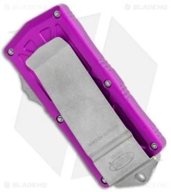 Microtech Exocet Dagger CA Legal OTF Automatic Knife Violet (1.9" Apocalyptic) -Microtech Shop Microtech Exocet Dagger CA Legal OTF Auto Violet Apocalyptic BHQ 112142 jr side