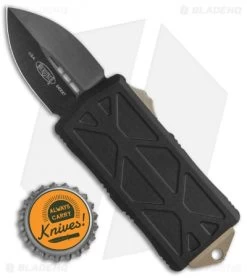 Microtech Exocet Dagger CA Legal OTF Automatic Knife (1.9" Black DLC) -Microtech Shop Microtech Exocet Dagger CA Legal OTF Automatic Knife 1.9in Black DLC 157 1DLCBZ BHQ 113541 LS Bottlecap