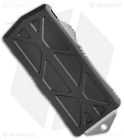 Microtech Exocet Dagger CA Legal OTF Automatic Knife Blk (1.9" Stonewash Serr) -Microtech Shop Microtech Exocet Dagger CA Legal OTF Automatic Knife Black 1.9in Stonewash 157 11 BHQ 115733 LS Spine