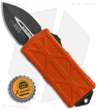Microtech Exocet Dagger CA Legal OTF Automatic Knife Orange (1.9" Black) 6 Microtech Exocet Dagger CA Legal OTF Automatic Knife Orange (1.9" Black) - Image 4