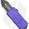 Microtech Exocet Dagger CA Legal OTF Automatic Knife Purple (1.9" Black Serr)