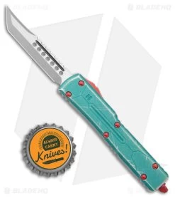 Microtech UTX-70 Hellhound Bounty Hunter OTF Auto Knife Green Al (2.4" Apoc) -Microtech Shop Microtech HH Bounty Hunter Tanto OTF Auto Apocalyptic BHQ 177565 jr bottlecap