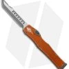 Microtech Halo VI Hellhound OTF Knife Orange Distressed (4.4" Apocalyptic) -Microtech Shop Microtech Halo VI Hellhound OTF Orange Distressed Apocalyptic 519 10DOR BHQ 93009 jr