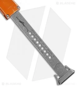 Microtech Halo VI Hellhound OTF Knife Orange Distressed (4.4" Apocalyptic) -Microtech Shop Microtech Halo VI Hellhound OTF Orange Distressed Apocalyptic 519 10DOR BHQ 93009 jr pull