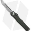 Microtech Halo VI Tanto OTF Automatic Knife OD Green (4.4" Stonewash) 250-10OD