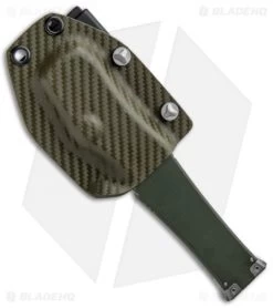 Microtech Halo VI Tanto OTF Automatic Knife OD Green (4.4" Stonewash) 250-10OD -Microtech Shop Microtech Halo VI Tanto Auto OD Green SW 250 10OD BHQ 91737 jr sheath