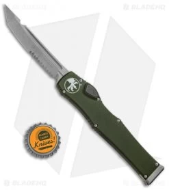 Microtech Halo VI Tanto OTF Automatic Knife (4.4" Apocalyptic Serr) 250-11APOD -Microtech Shop Microtech Halo VI Tanto OTF Auto Apocalyptic Serr 250 11APOD BHQ 91474 jr bottlecap
