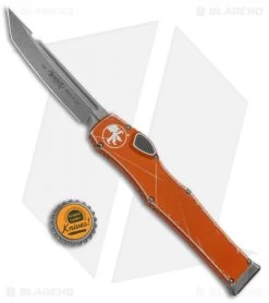Microtech Halo VI Tanto OTF Knife Orange Distressed (4.4" Apocalyptic) -Microtech Shop Microtech Halo VI Tanto Orange Distressed Apocalyptic 250 10DOR BHQ 93726 jr bottlecap