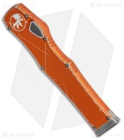 Microtech Halo VI Tanto OTF Knife Orange Distressed (4.4" Apocalyptic) -Microtech Shop Microtech Halo VI Tanto Orange Distressed Apocalyptic 250 10DOR BHQ 93726 jr spine