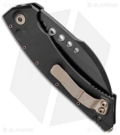 Microtech Signature Series Hawk Automatic Knife Black DLC (4" Black) -Microtech Shop Microtech Hawk Auto Black DLC Signature Series Black 166 1DLCS BHQ 103385 jr side