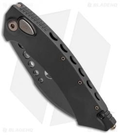 Microtech Signature Series Hawk Automatic Knife Black DLC (4" Black) -Microtech Shop Microtech Hawk Auto Black DLC Signature Series Black 166 1DLCS BHQ 103385 jr spine