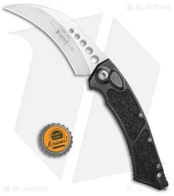 Microtech Hawk Automatic Knife (4" Stonewash) 166-10 -Microtech Shop Microtech Hawk Automatic Knife Proof Run Stonewash 166 10PR BHQ 99409 LS Bottlecap jr