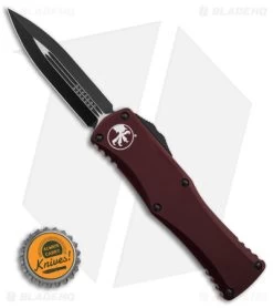 Microtech Hera D/E Auto Knife Dagger Merlot Aluminum (3" Black) -Microtech Shop Microtech Hera DE Auto Knife Dagger Merlot Aluminum 3in Black BHQ 146490 td size