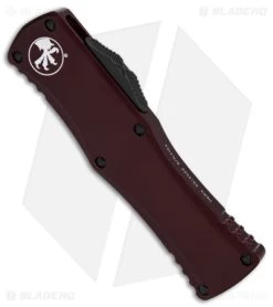 Microtech Hera D/E Auto Knife Dagger Merlot Aluminum (3" Black) -Microtech Shop Microtech Hera DE Auto Knife Dagger Merlot Aluminum 3in Black BHQ 146490 td spine